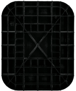 oval abs concrete pier pad