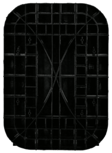 oval abs concrete pier pad