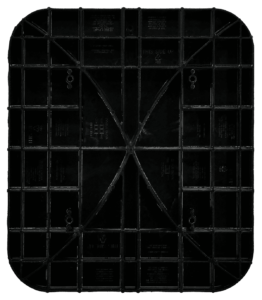 oval abs concrete pier pad